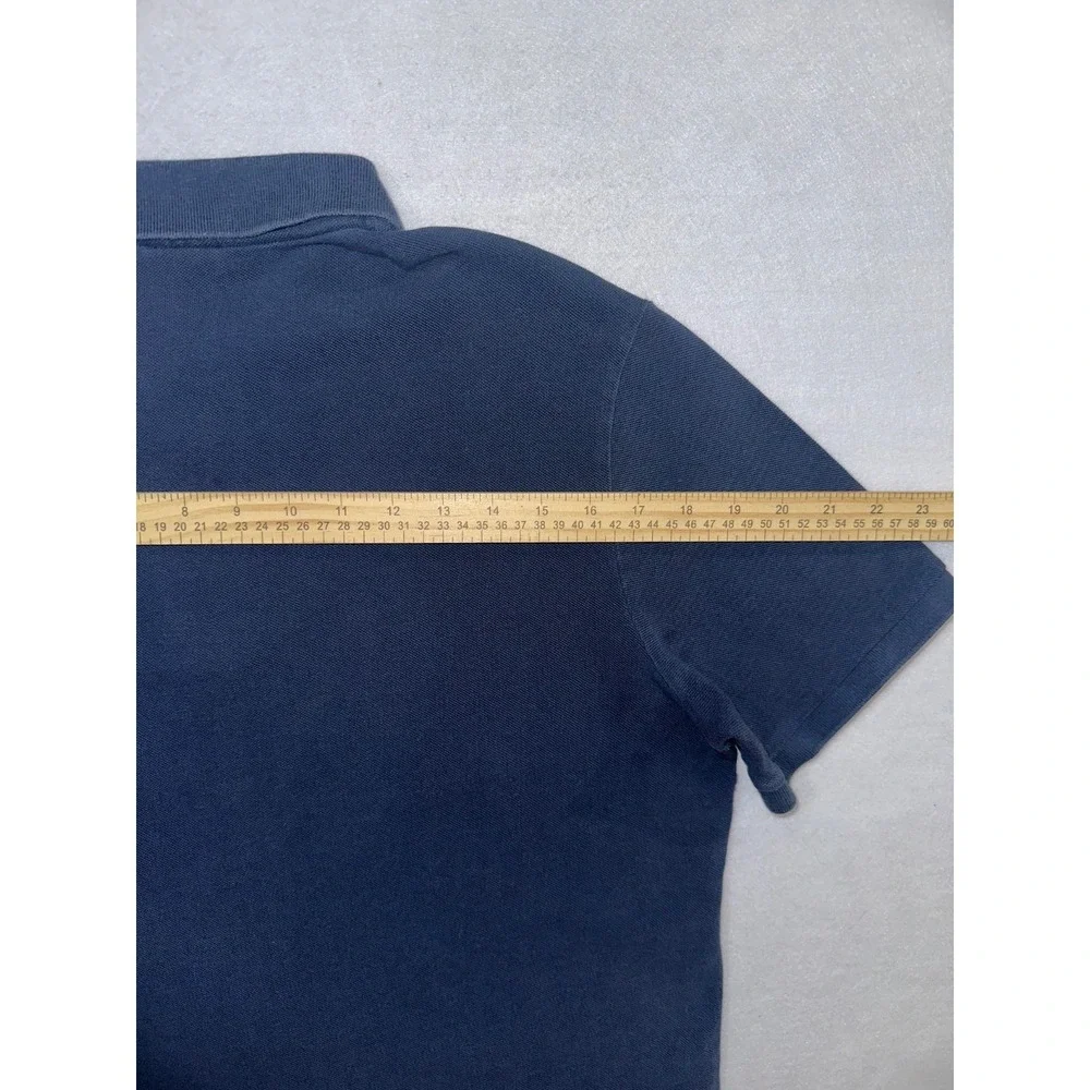 NIKE Men's L Navy Blue Polo Shirt Short Sleeve Athletic Golf USA Pullover Sports